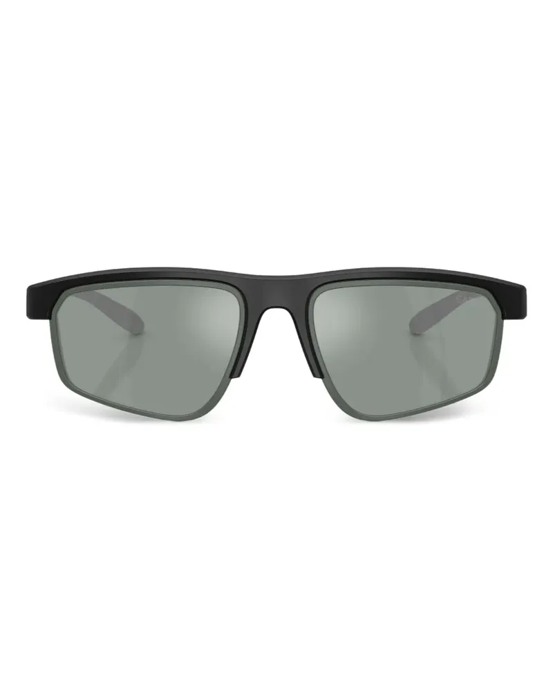 EA7 Vyron rectangle-frame sunglasses - Schwarz Schwarz