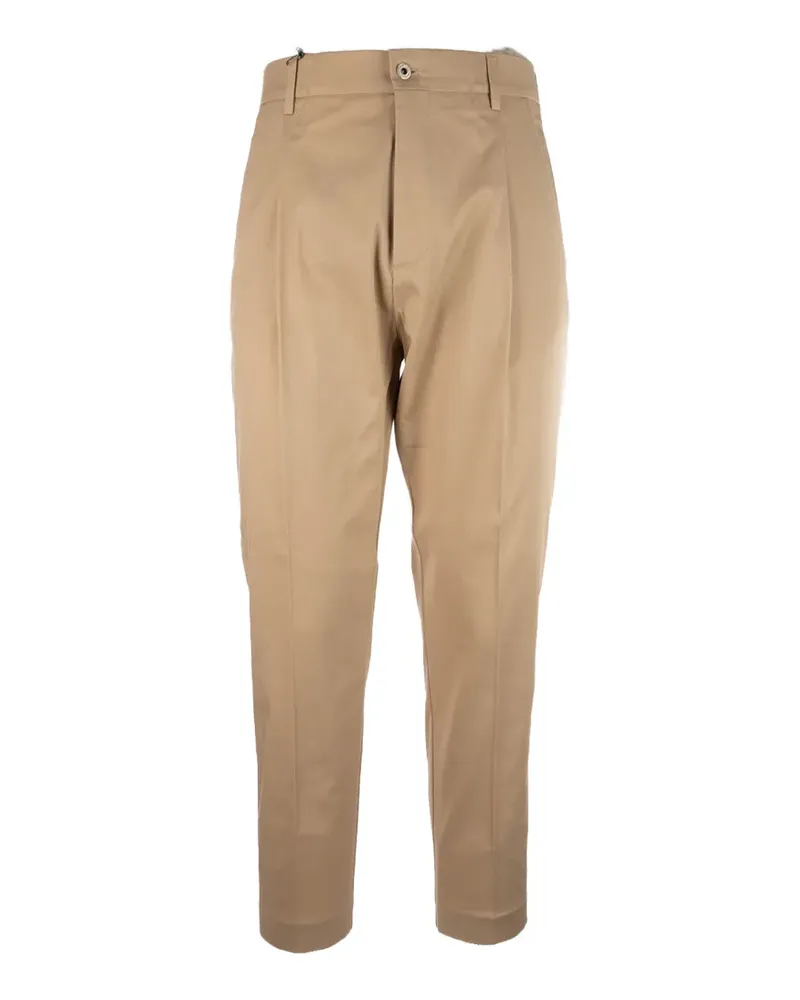 PENCE button-fastening pleated trousers - Nude Nude