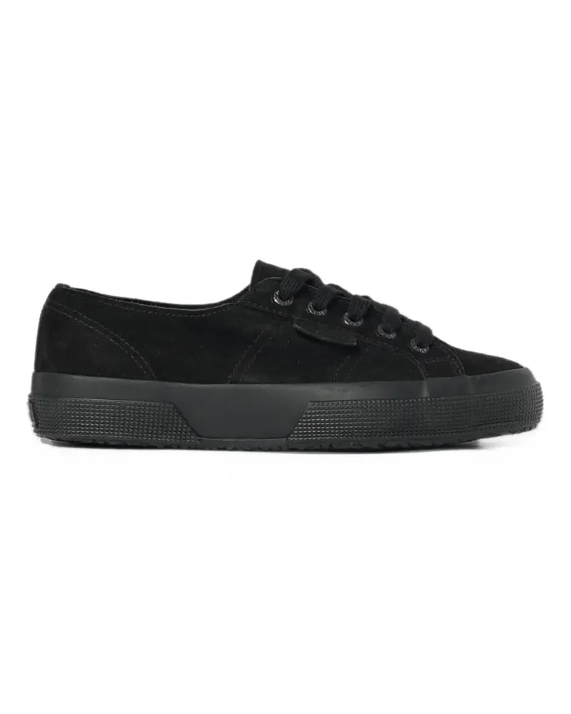 Superga lace-up suede sneakers - Schwarz Schwarz