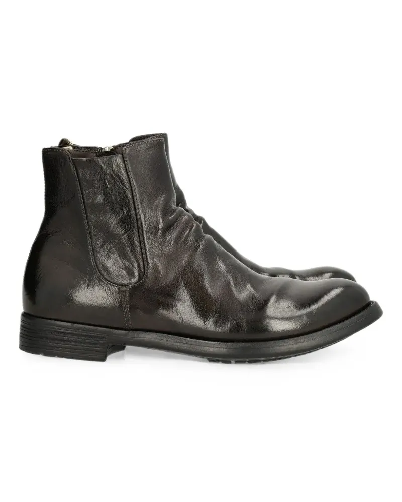 Officine Creative Italia Hive 036 buffalo leather Chelsea boots - Braun Braun