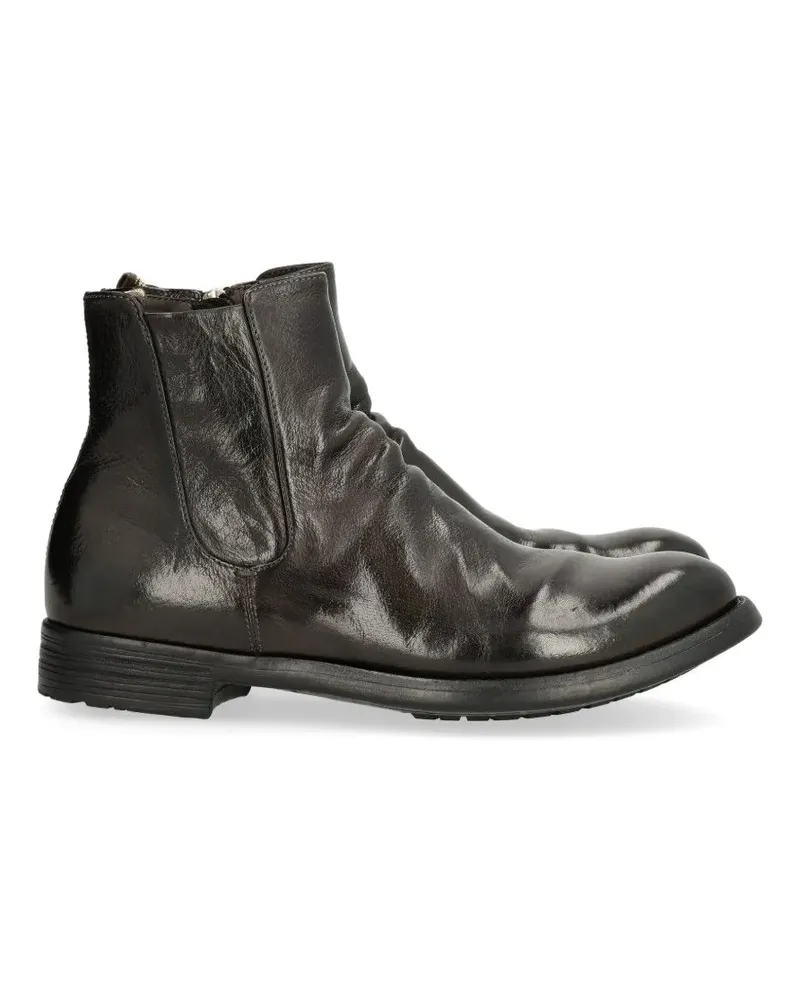 Officine Creative Italia Hive 036 buffalo leather Chelsea boots - Braun Braun