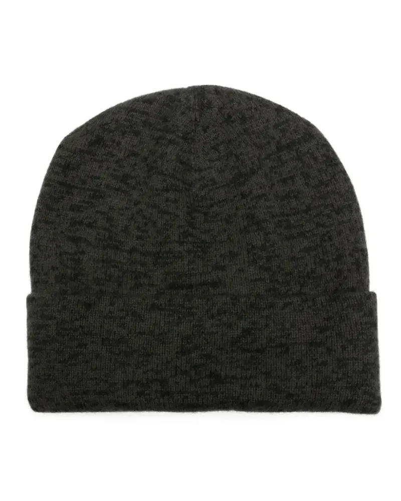 Frenckenberger Melierte Beanie - Schwarz Schwarz