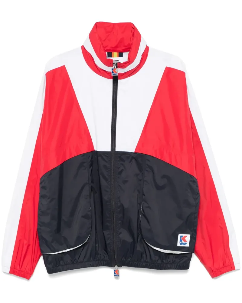 K-Way Jacke in Colour-Block-Optik - Blau Blau