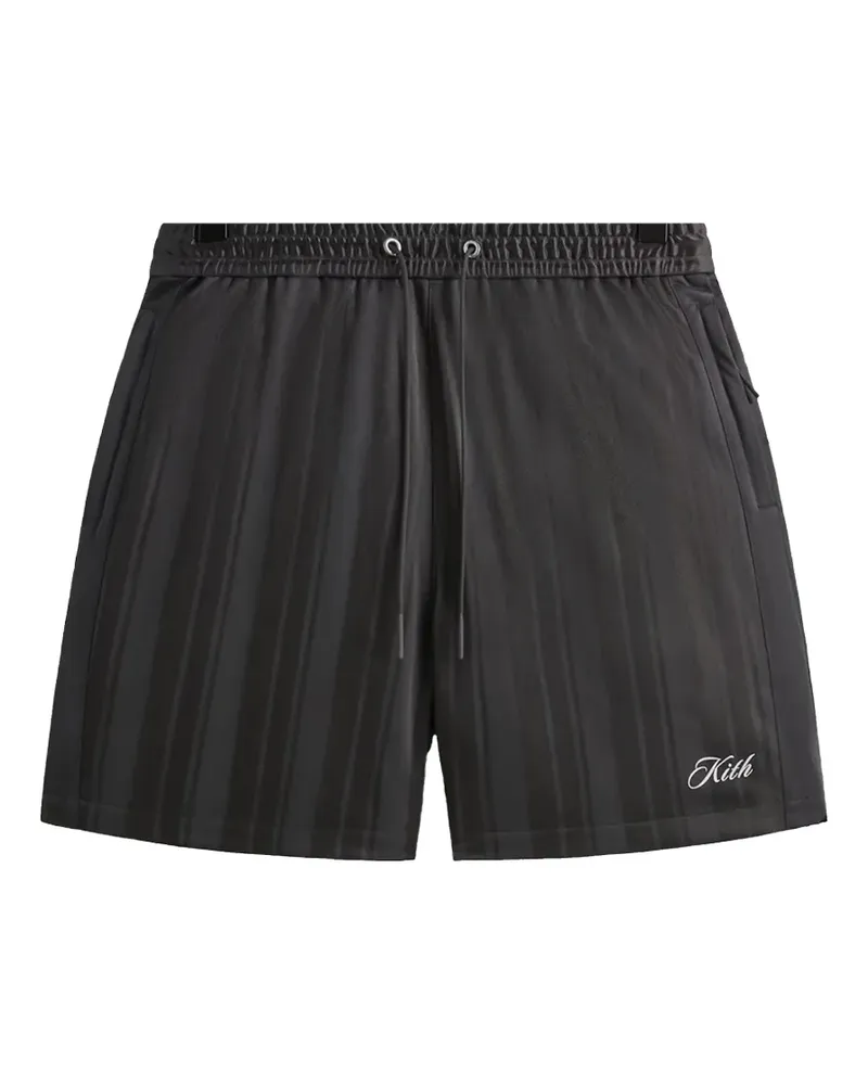 KITH pinstripe tricot shorts - Schwarz Schwarz