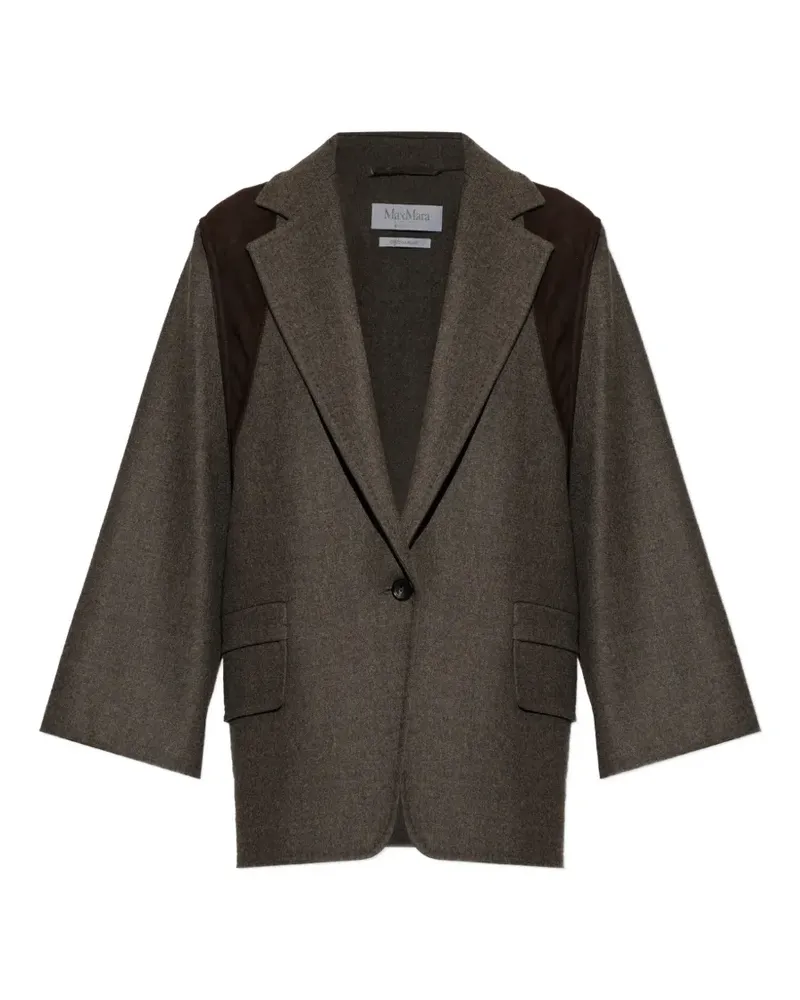 Max Mara Jacke im Oversized-Look - Grau Grau