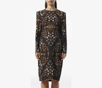 Obsession-print dress - Schwarz