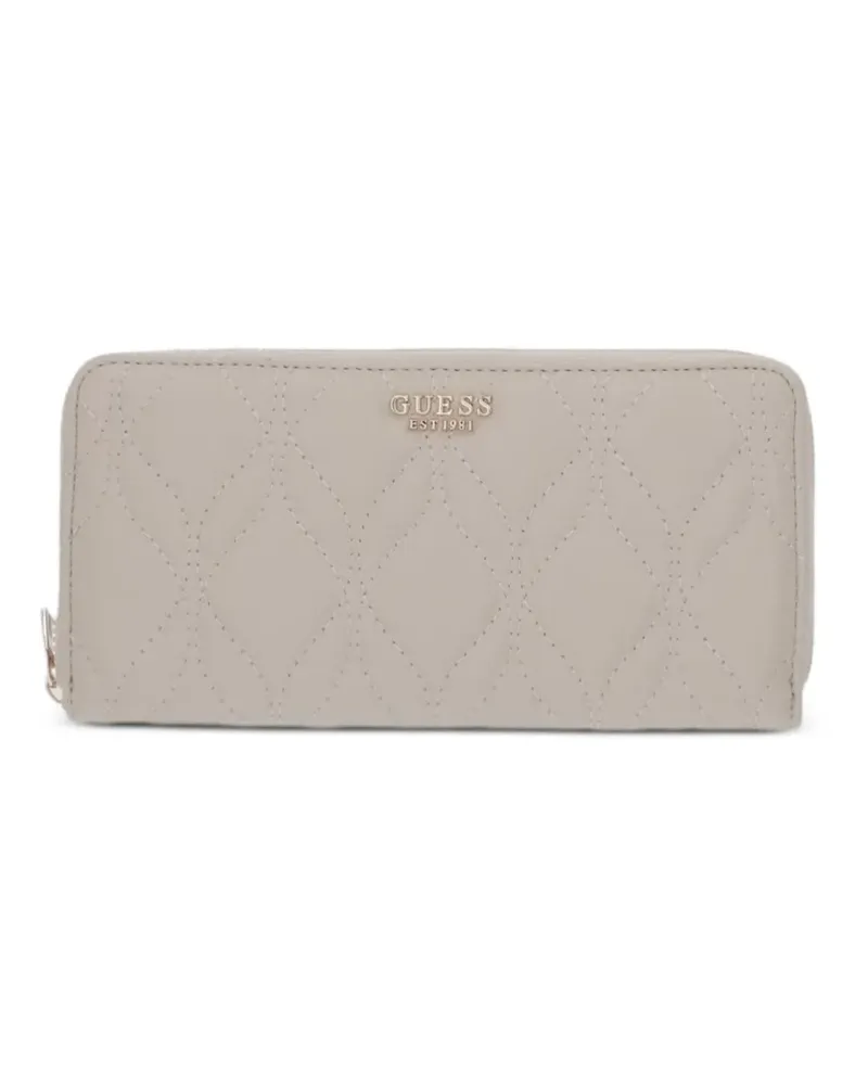 Guess Maxine Portemonnaie mit gestepptem Effekt - Nude Nude