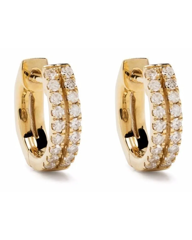 DJULA 18kt Gelbgoldcreolen mit Diamanten Gold