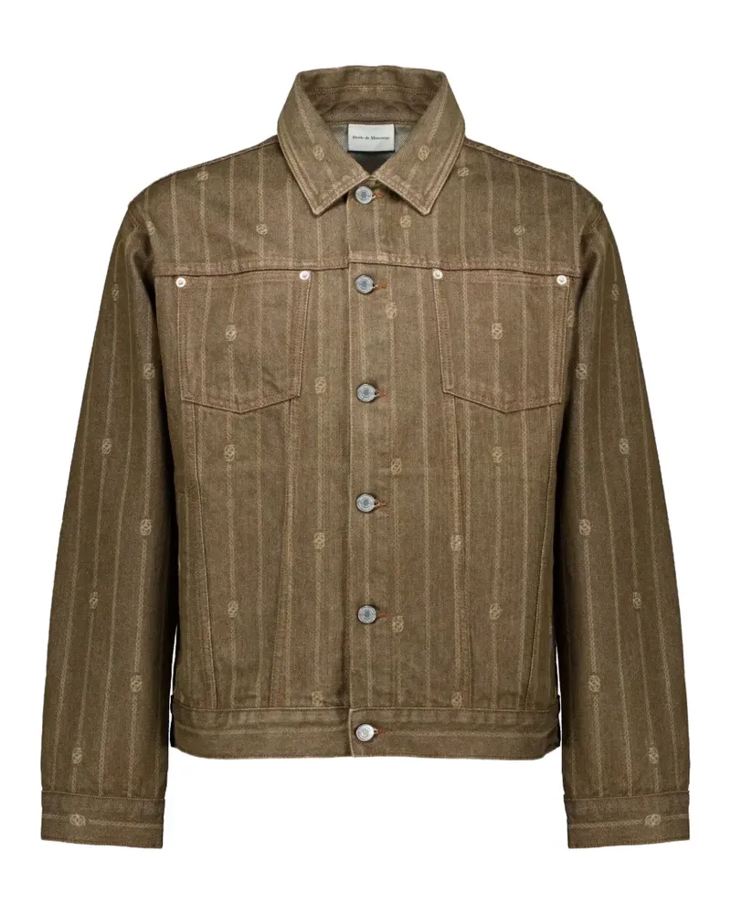 Drôle de Monsieur monogram-print jacket - Braun Braun