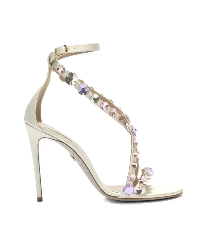 Genny Sandalen mit Absatz 100mm - Nude Nude