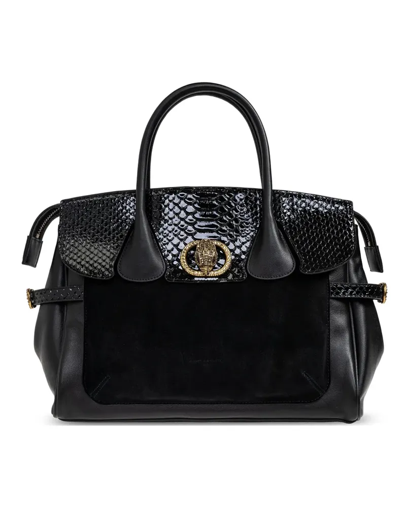 Kurt Geiger Chelsea snakeskin-effect tote bag - Schwarz Schwarz