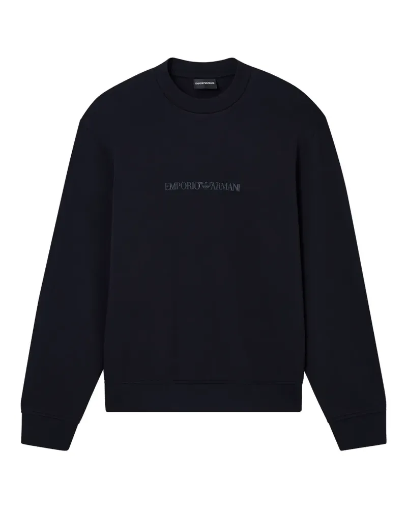 Emporio Armani Sweatshirt mit Logo - Schwarz Schwarz