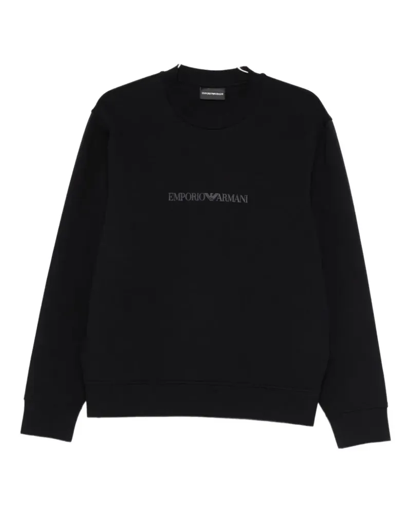 Emporio Armani Sweatshirt mit Logo - Schwarz Schwarz