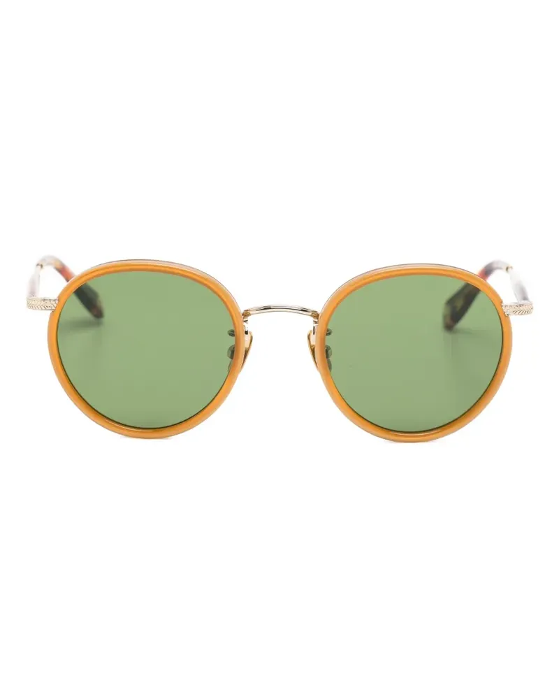 Garrett Leight Wilson X round-frame sunglasses - Gold Gold