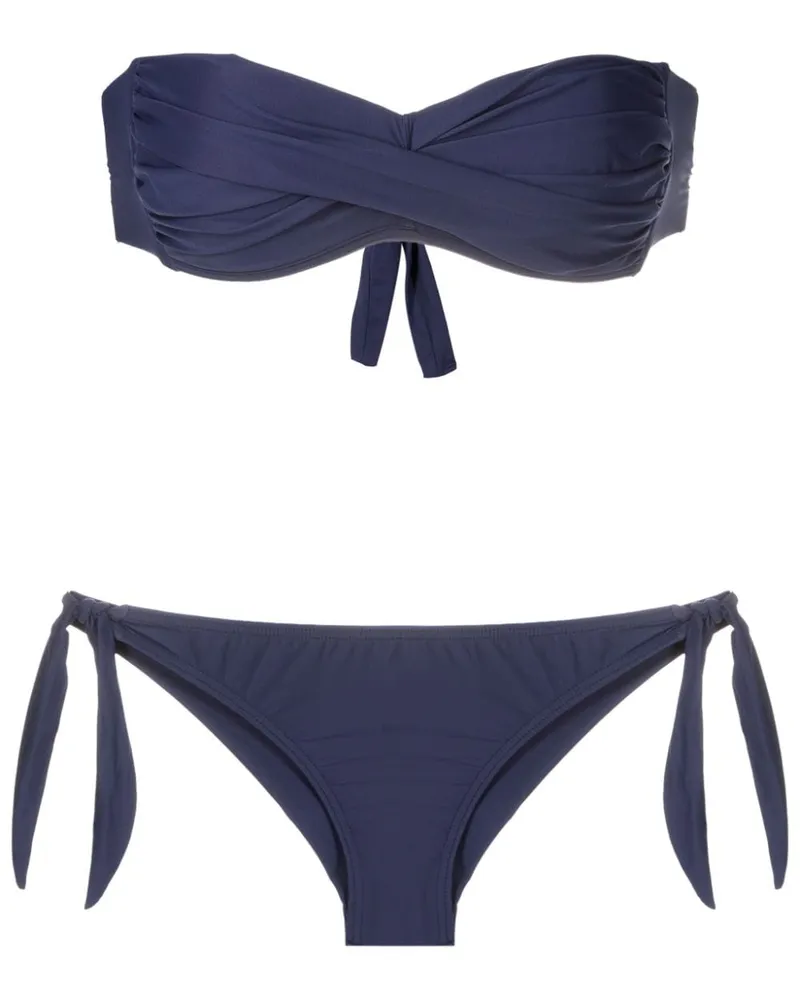 Amir Slama Bandeau-Bikini - Blau Blau