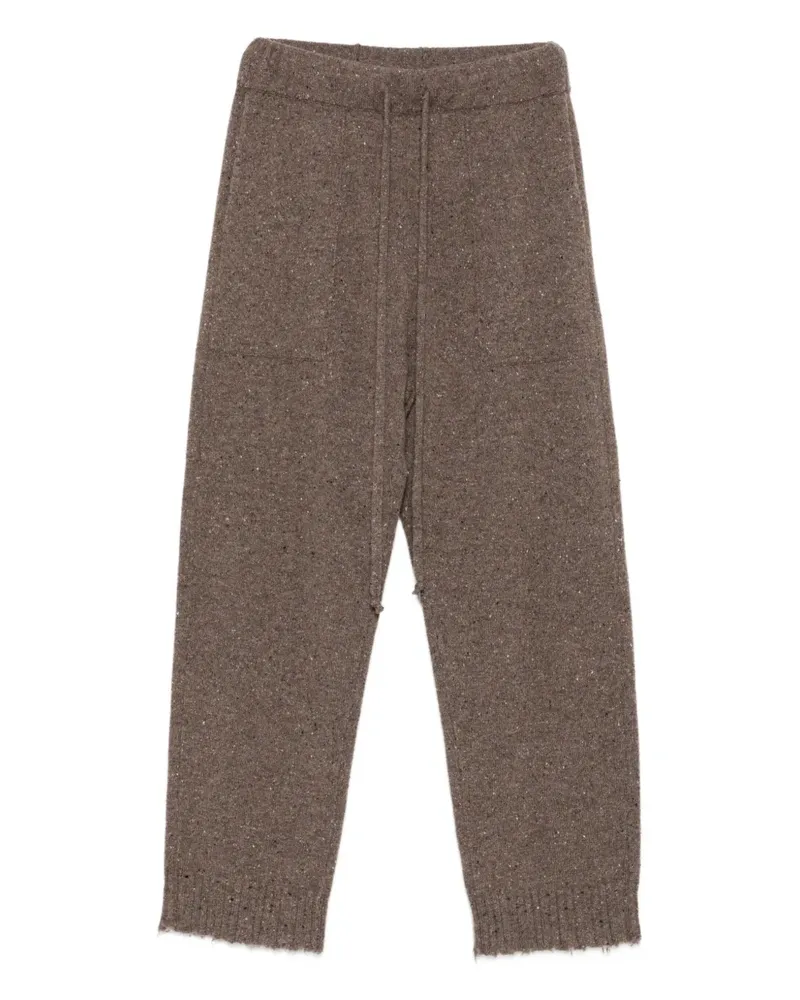 Uma Wang Gerade Hose aus Kaschmir - Braun Braun