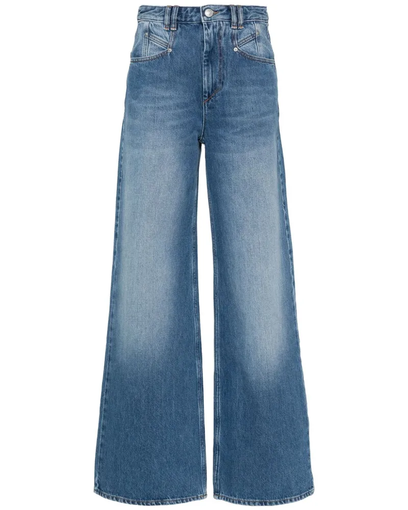 Isabel Marant Lemony Jeans mit weitem Bein Blau