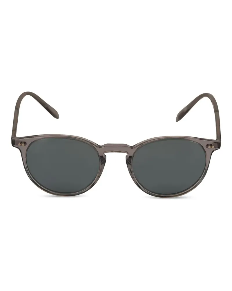 Oliver Peoples Sonnenbrille mit rundem Gestell - Grau Grau