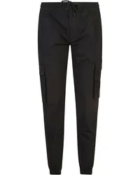 Calvin Klein Cargohose mit Logo-Applikation Schwarz