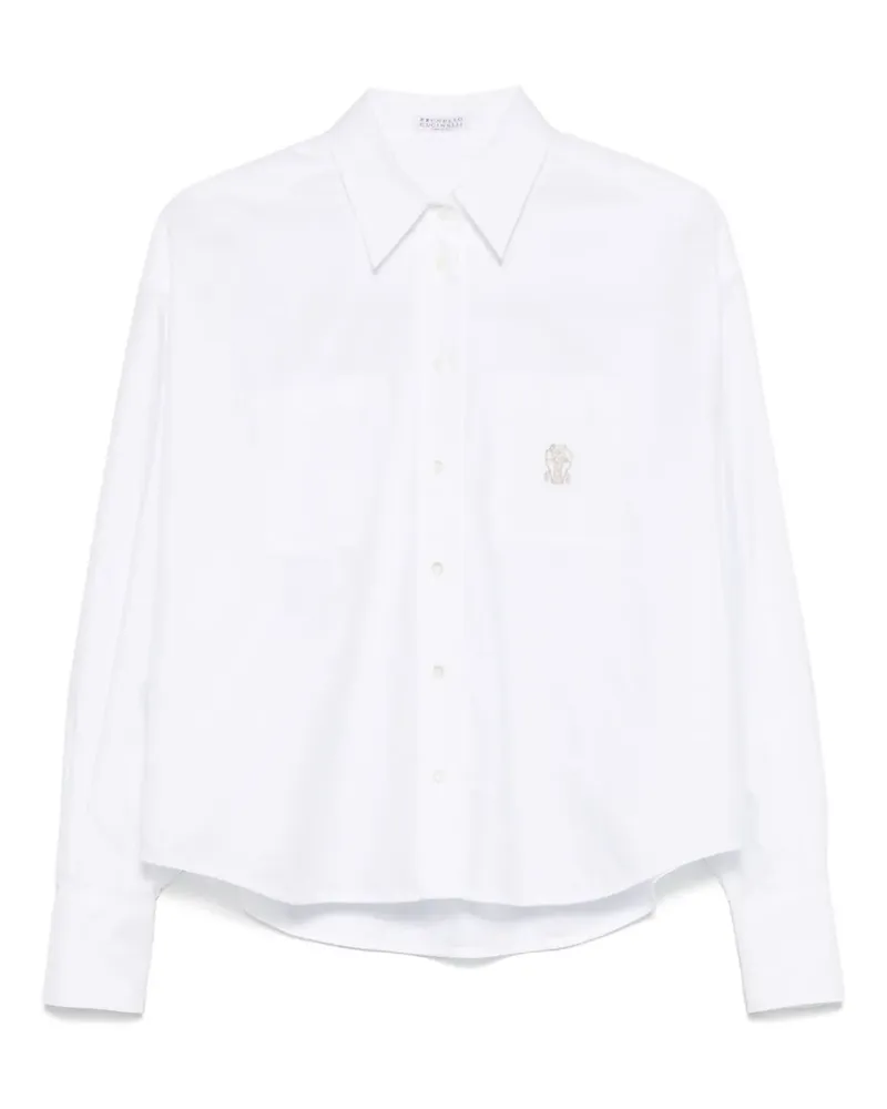 Brunello Cucinelli Klassisches Hemd - Weiß Weiß