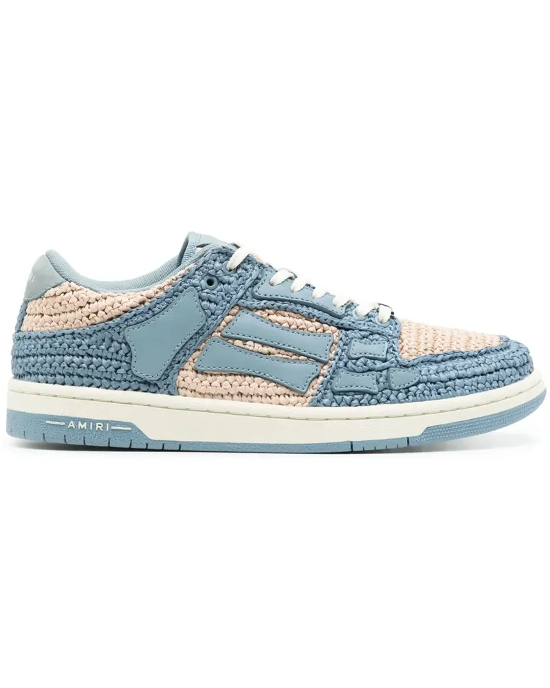Amiri Skel Sneakers aus gewebtem Bast - Blau Blau