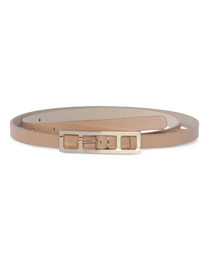 Fabiana Filippi buckle leather belt - Nude Nude