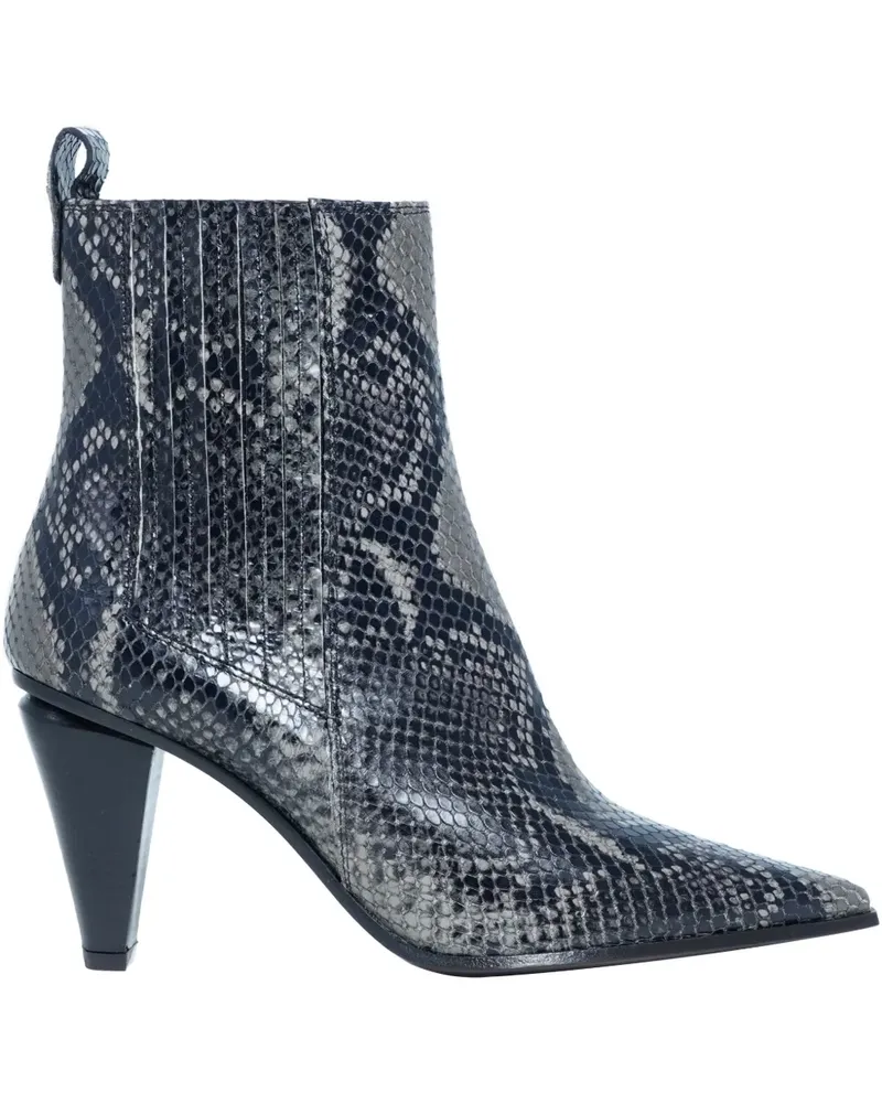 FESTA Milano Nova python-print ankle boots - Grau Grau