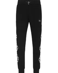 Philipp Plein Jogginghose mit Monogramm-Print Schwarz