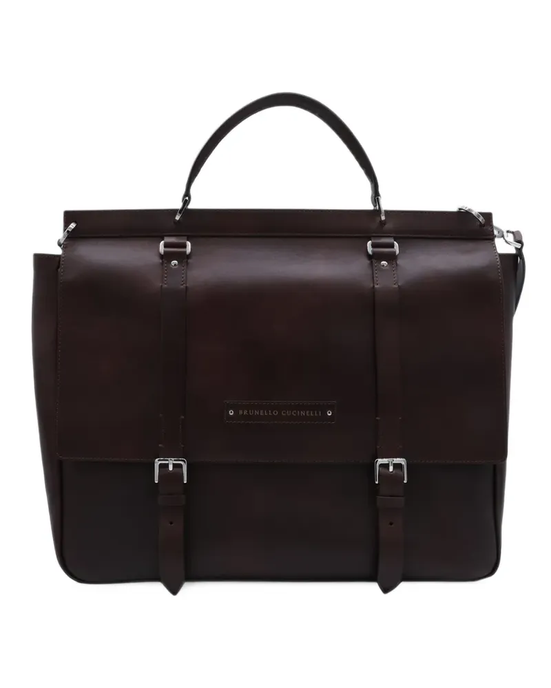 Brunello Cucinelli Klassische Aktentasche - Braun Braun