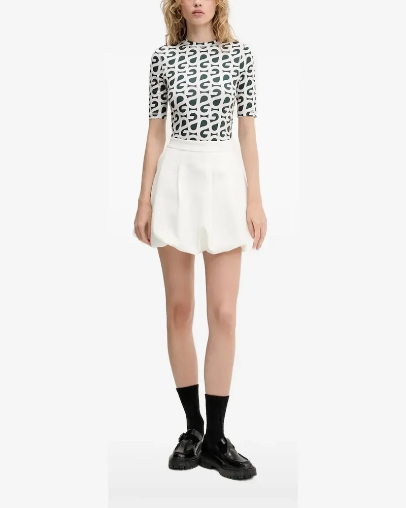 Stine Goya T-Shirt mit Monogramm-Print - Grün Grün