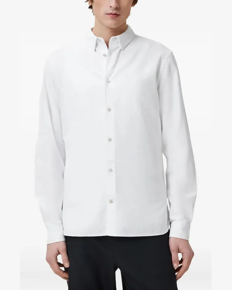 AllSaints Haven Hemd mit Logo-Stickerei - Weiß Weiß