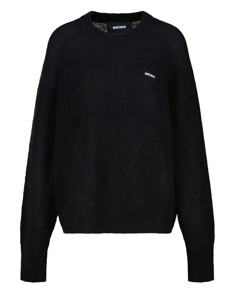 ROTATE Birger Christensen Pullover mit rundem Ausschnitt - Schwarz Schwarz