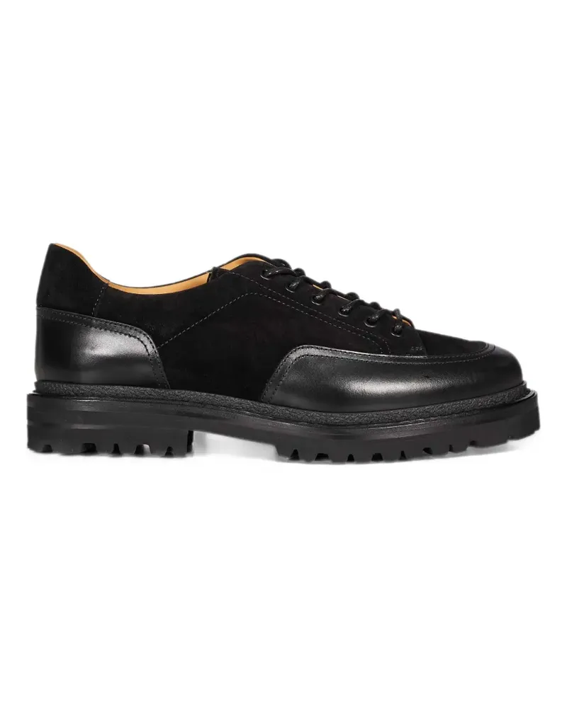 Henderson panelled lug-sole derby shoes - Schwarz Schwarz