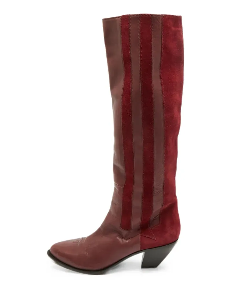 Golden Goose pointed-toe knee-length boots - Rot Rot