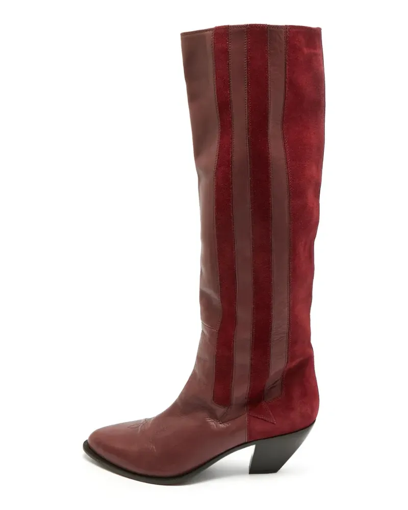 Golden Goose Kniehohe Stiefel mit spitzer Kappe - Rot Rot