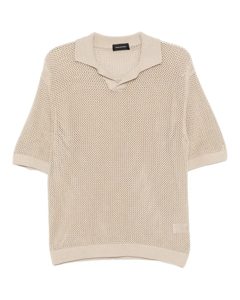Tagliatore tilley knitted polo shirt - Nude Nude