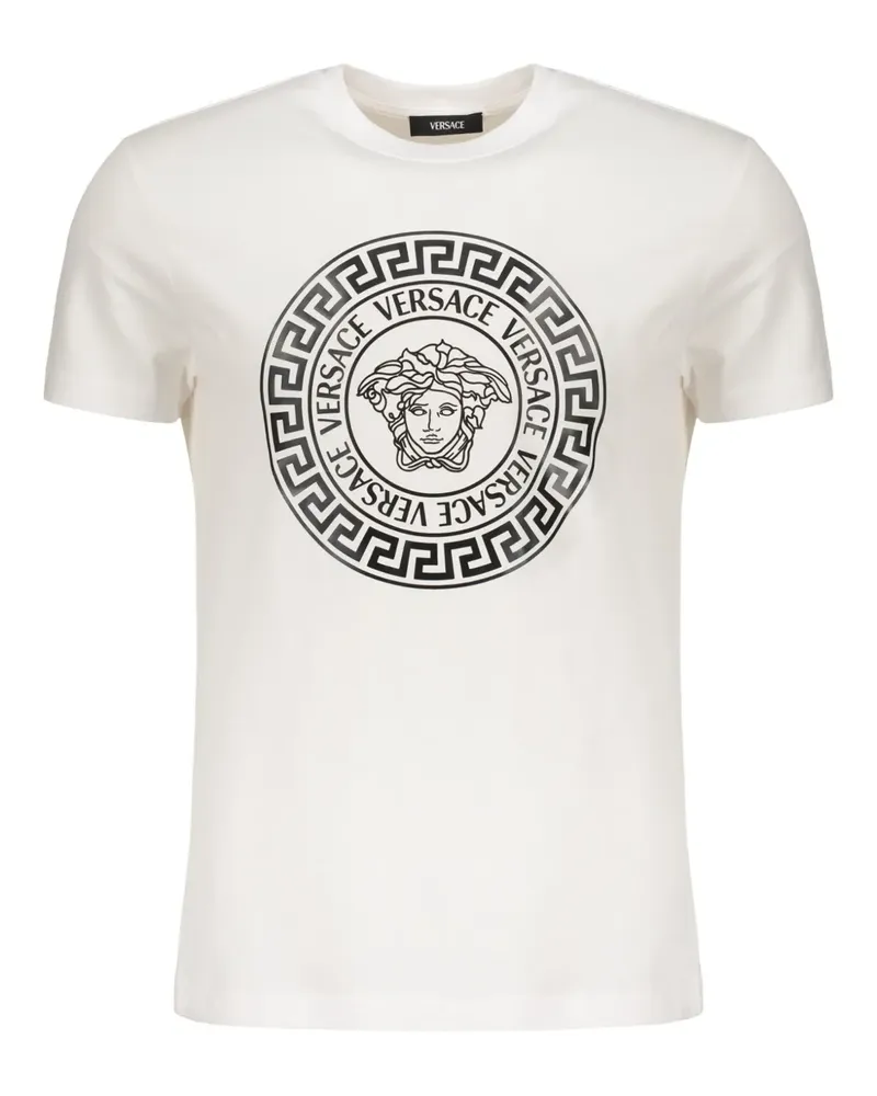 Versace T-Shirt aus Baumwolle - Weiß Weiß