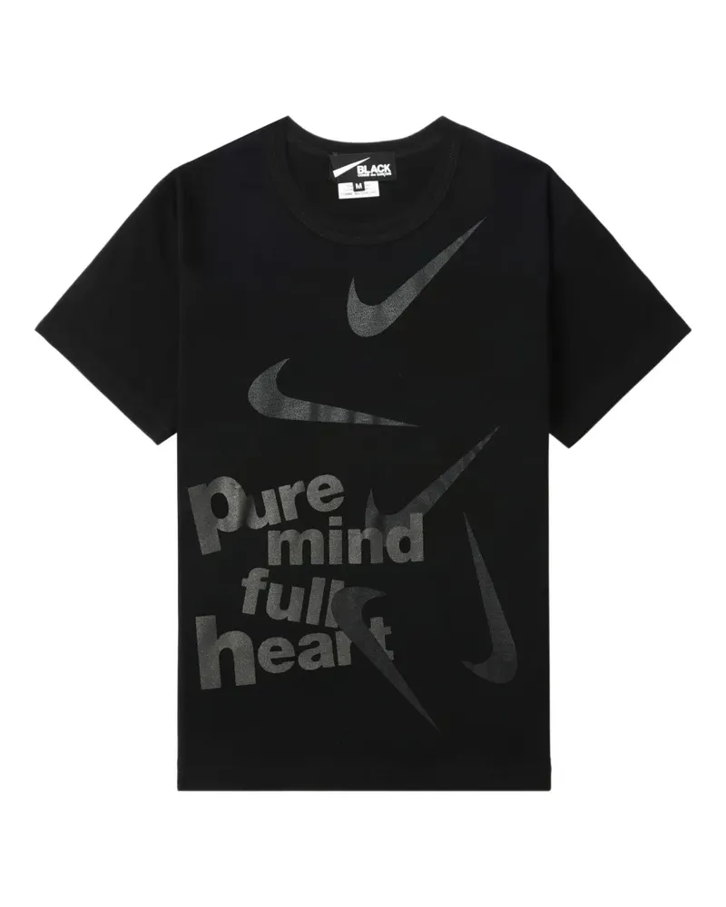 Comme des Garçons x Nike T-Shirt mit grafischem Print - Schwarz Schwarz