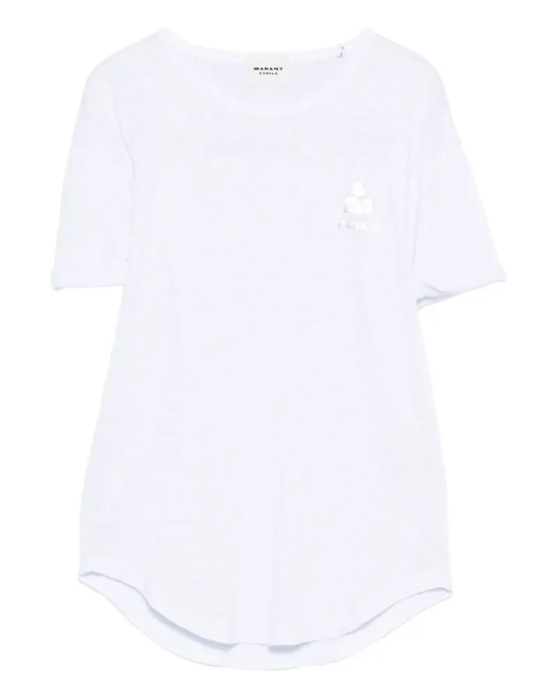 Isabel Marant T-Shirt mit Logo-Print - Weiß Weiß