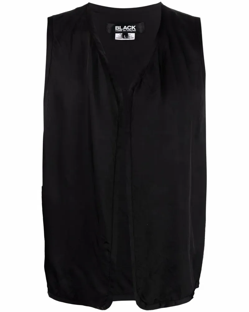 Comme des Garçons Weste mit Logo-Stickerei - Schwarz Schwarz