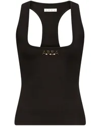 Area Nameplate Racerback-Tanktop Schwarz