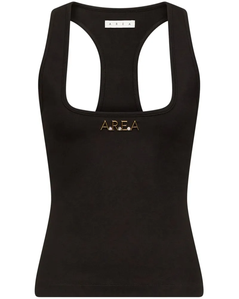 Area Nameplate Racerback-Tanktop - Schwarz Schwarz