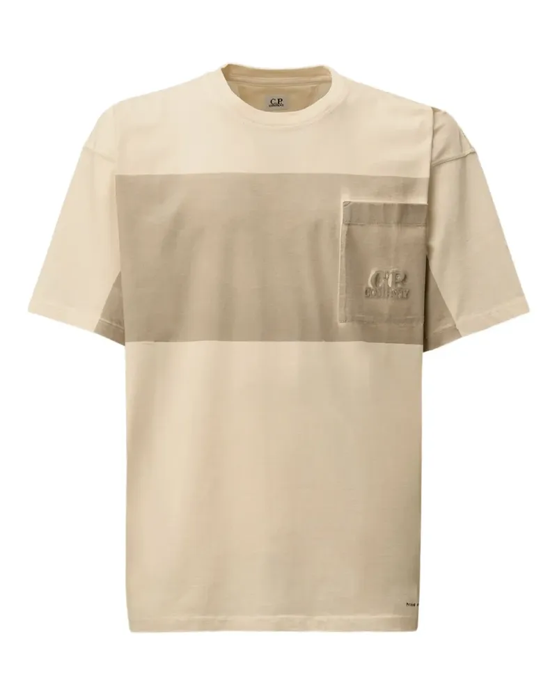 C.P. Company T-Shirt mit Brusttasche - Nude Nude