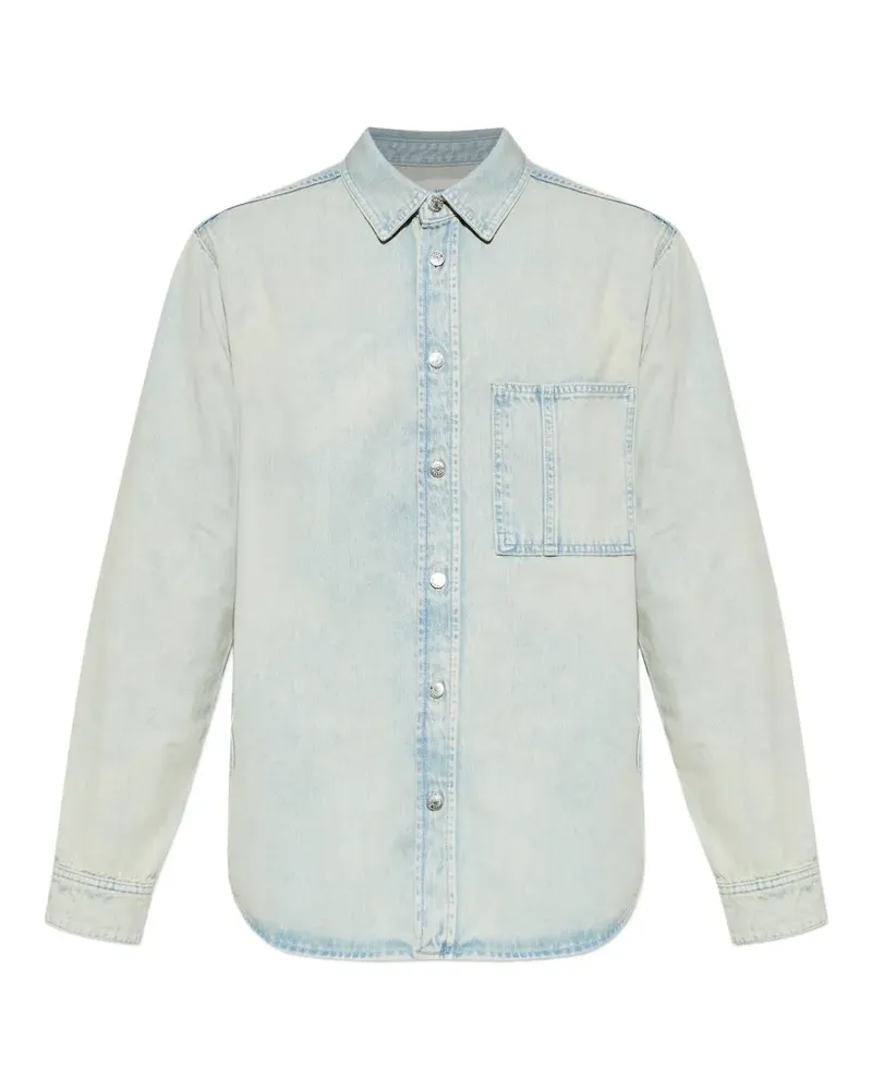Samsøe & Samsøe Sadamon pocket buttoned shirt - Blau Blau