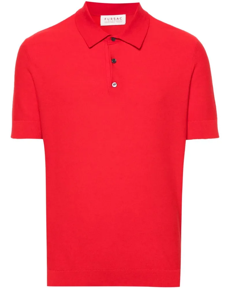 FURSAC Poloshirt aus Pikee Rot