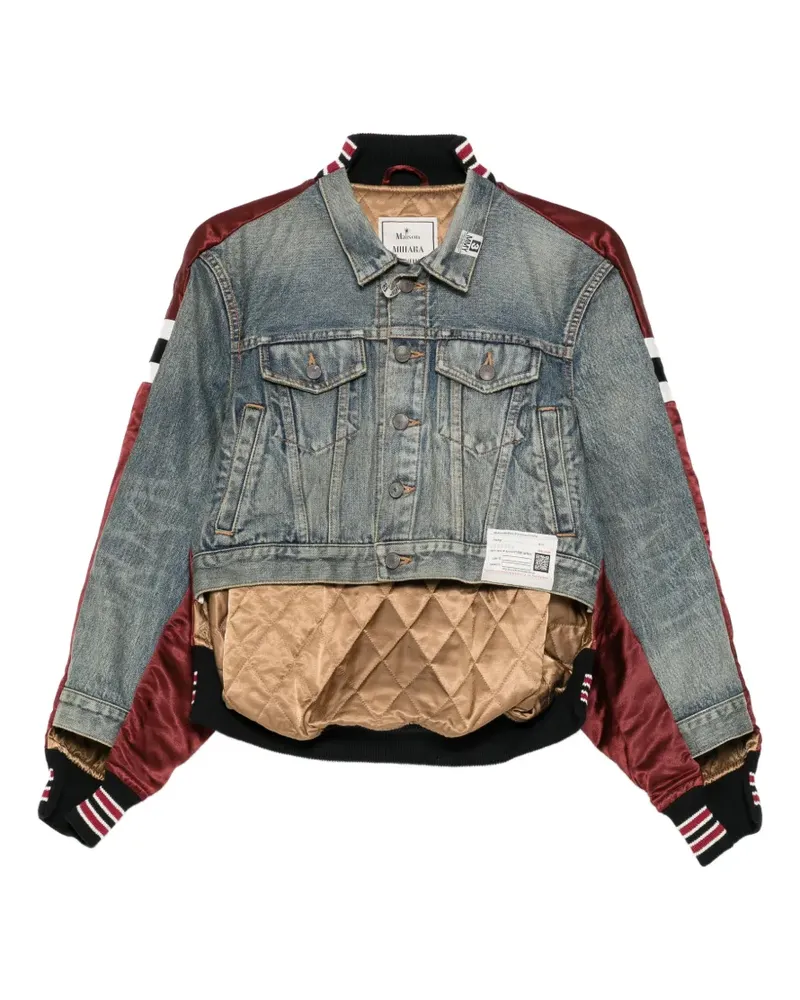 MIHARAYASUHIRO layered denim jacket - Blau Blau