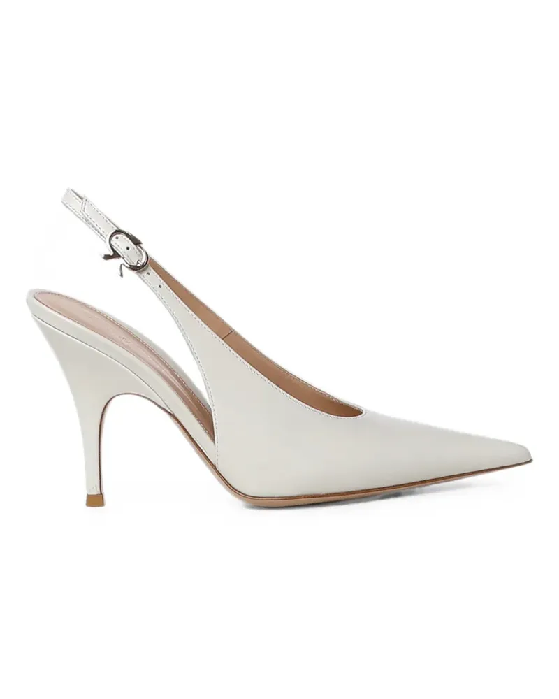 Gianvito Rossi pointed-toe slingback pumps - Nude Nude