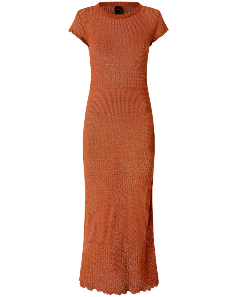 Pinko Kleid mit angeschnittenen Ärmeln - Orange Orange