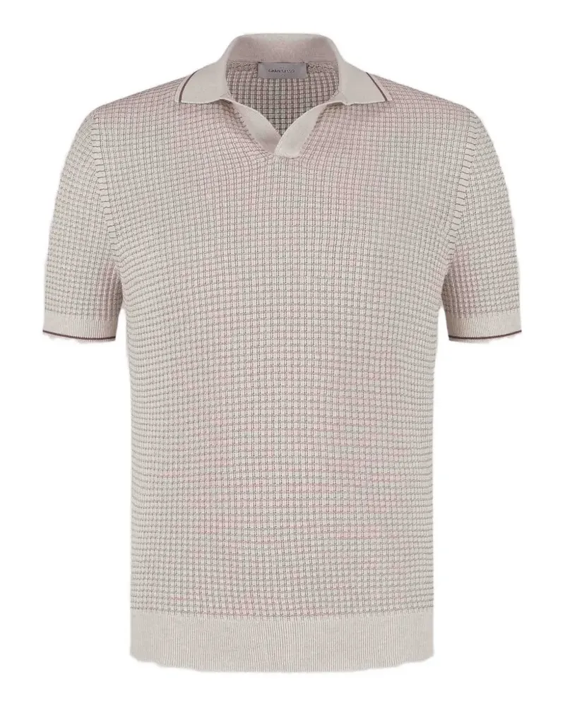 Gran Sasso polo-collar T-shirt - Nude Nude