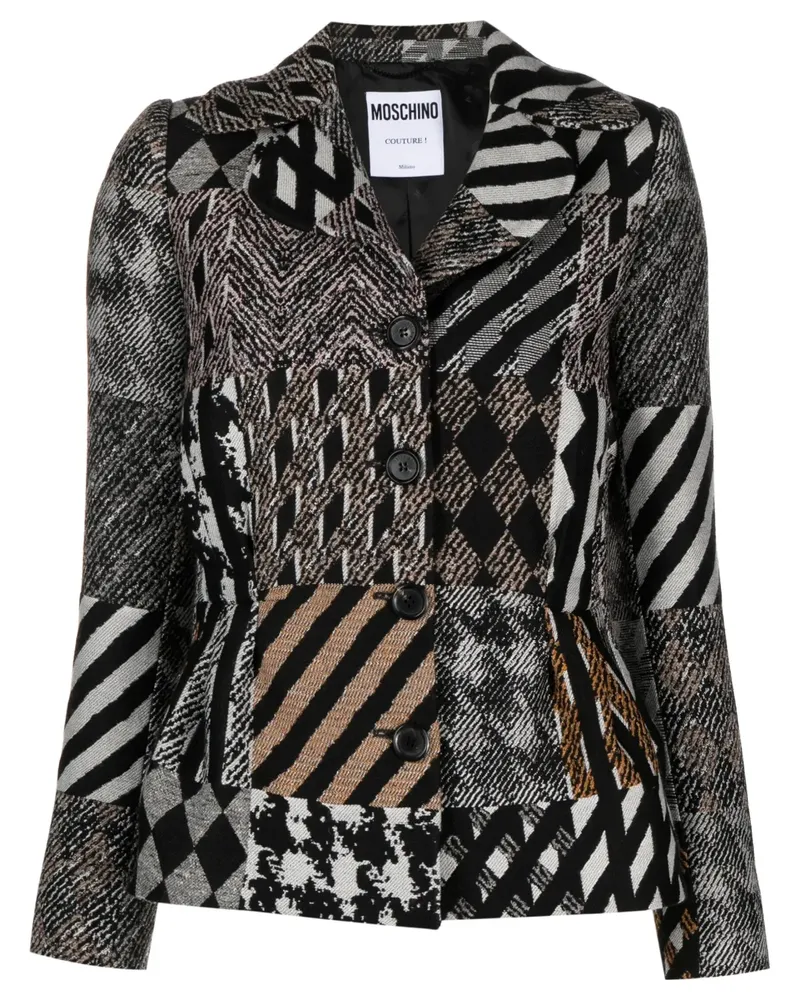 Moschino Einreihige Jacke - Weiß Weiß